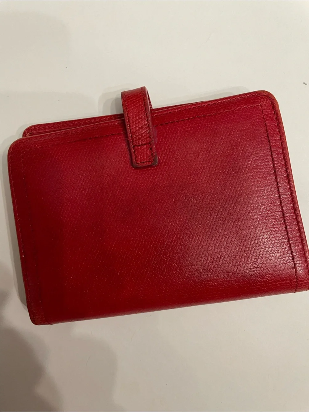 Coach vintage y2k Red Leather Compact Wallet euc comps $175 and up clean
